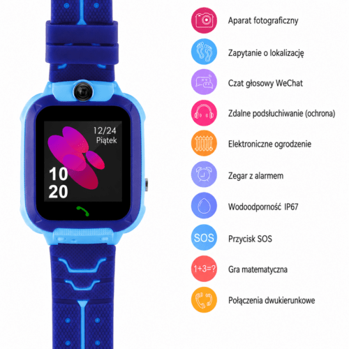 Funkcje smartwatcha Niezgubka GPS – SOS, lokalizacja, elektroniczne ogrodzenie, aparat