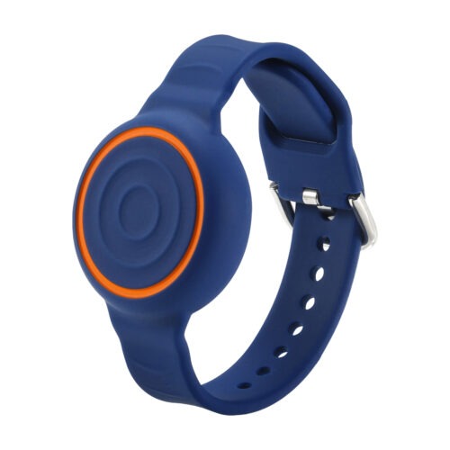 SafeKid ID Smart Tag - granatowa opaska z pomarańczowym Smart Tagiem dla starszych dzieci